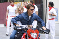 <p>How do you secure the bottom position in these rankings? Well, having more than a dozen writers work on the script and then clocking in as the lowest leading man box office performance of Cruise's career is a good start. The combination of Cruise, <a href="https://ew.com/tag/cameron-diaz/" rel="nofollow noopener" target="_blank" data-ylk="slk:Cameron Diaz;elm:context_link;itc:0;sec:content-canvas" class="link ">Cameron Diaz</a>, and director <a href="https://ew.com/tag/james-mangold/" rel="nofollow noopener" target="_blank" data-ylk="slk:James Mangold;elm:context_link;itc:0;sec:content-canvas" class="link ">James Mangold</a> should have been a formidable trio, and instead this action comedy isn't funny, looks cheap, and Cruise's spy Roy Miller is nothing more than an even cheaper Ethan Hunt knockoff.</p> <p><b>Related: </b><a href="https://ew.com/article/2010/07/02/knight-and-day-behind-scenes/" rel="nofollow noopener" target="_blank" data-ylk="slk:Behind the scenes of Knight and Day;elm:context_link;itc:0;sec:content-canvas" class="link ">Behind the scenes of <i>Knight and Day</i></a></p>