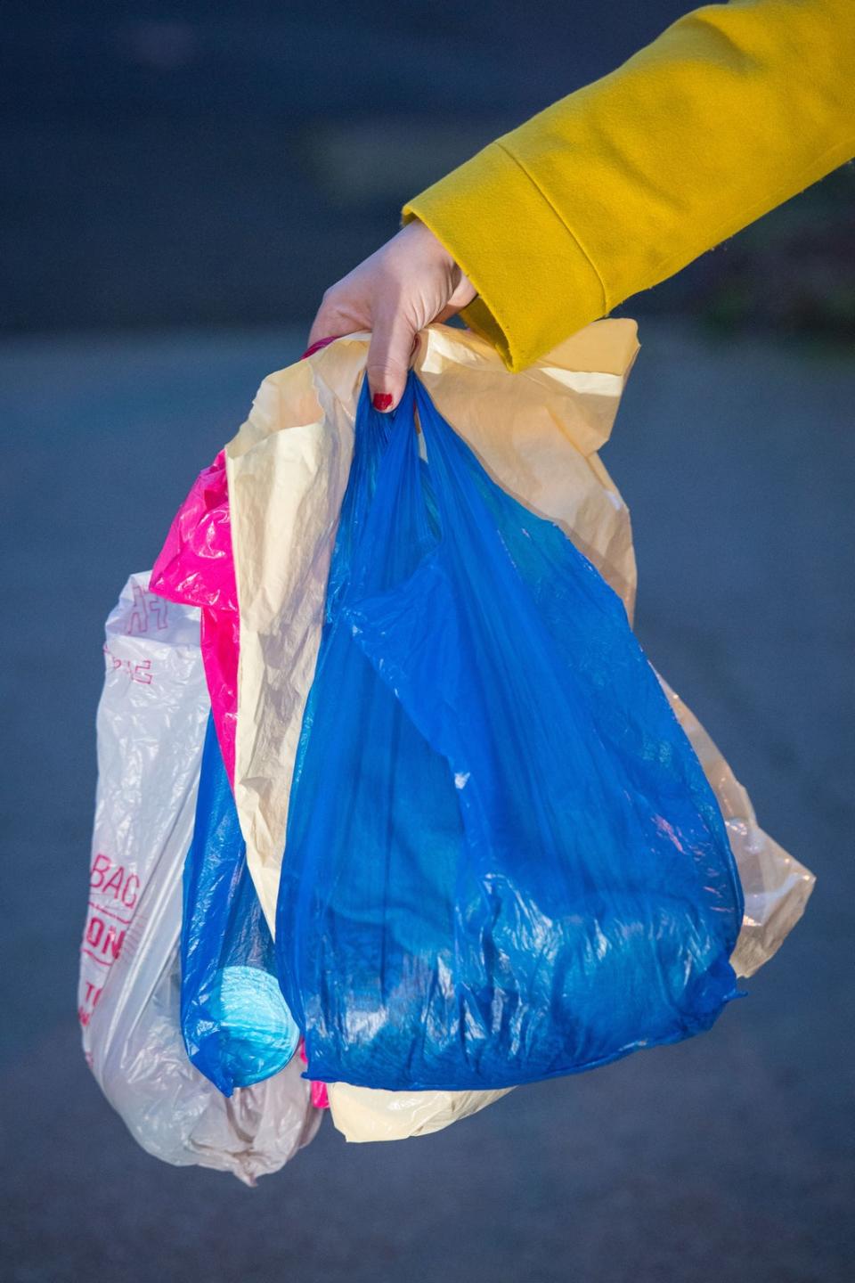 England’s single-use plastic bag charge rose to 10p in May this year (Dominic Lipinski/PA) (PA Archive)