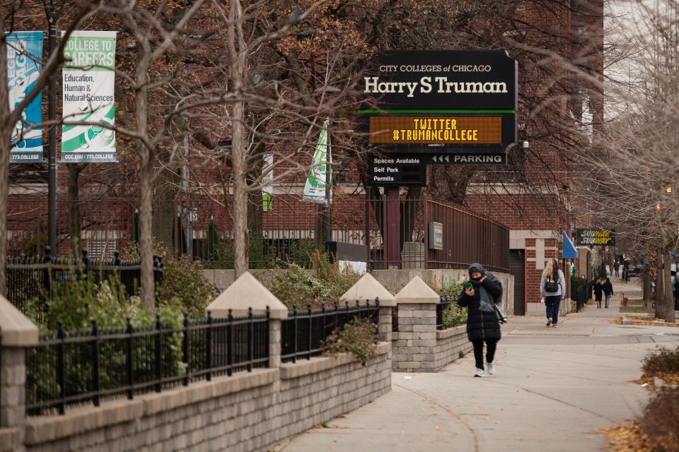 Harry S Truman College is one of the seven City Colleges of Chicago; it is seen here on Dec. 9.