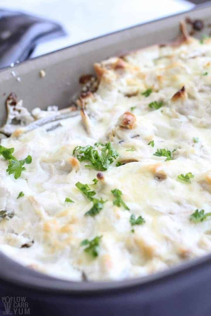 Low-Carb Chicken Green Bean Casserole