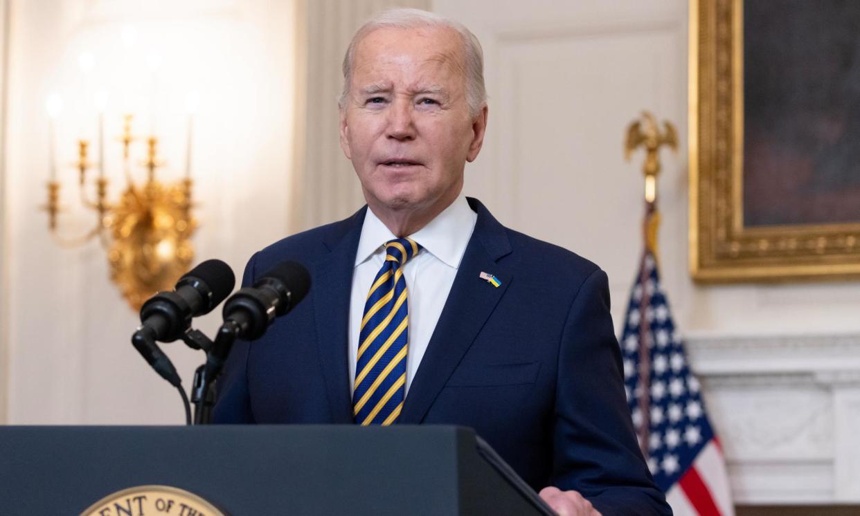 <span>‘Biden has called their bluff, and it’s beautiful to watch.’</span><span>Photograph: Michael Reynolds/EPA</span>