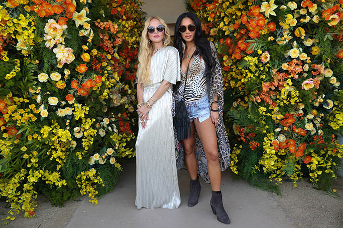 (L-R) Rachel Zoe and Nicole Scherzinger pose together at the annual ZOEasis Coachella party. - Credit: Shutterstock for BDG