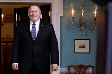 Secretary of State Mike Pompeo meets with with Lebanon's Prime Minister Saad al-Hariri in Washington