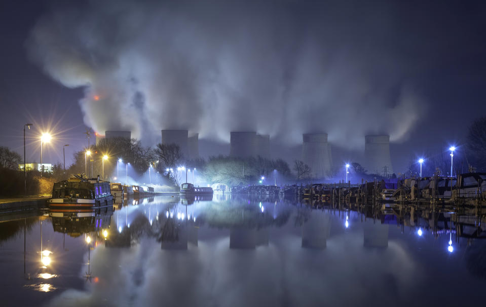 Dramatic lighting at a power station in Nottinghamshire, England, created this dramatic image, entered by Steven Cole.