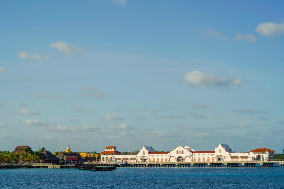 A view of Cozumel from the port