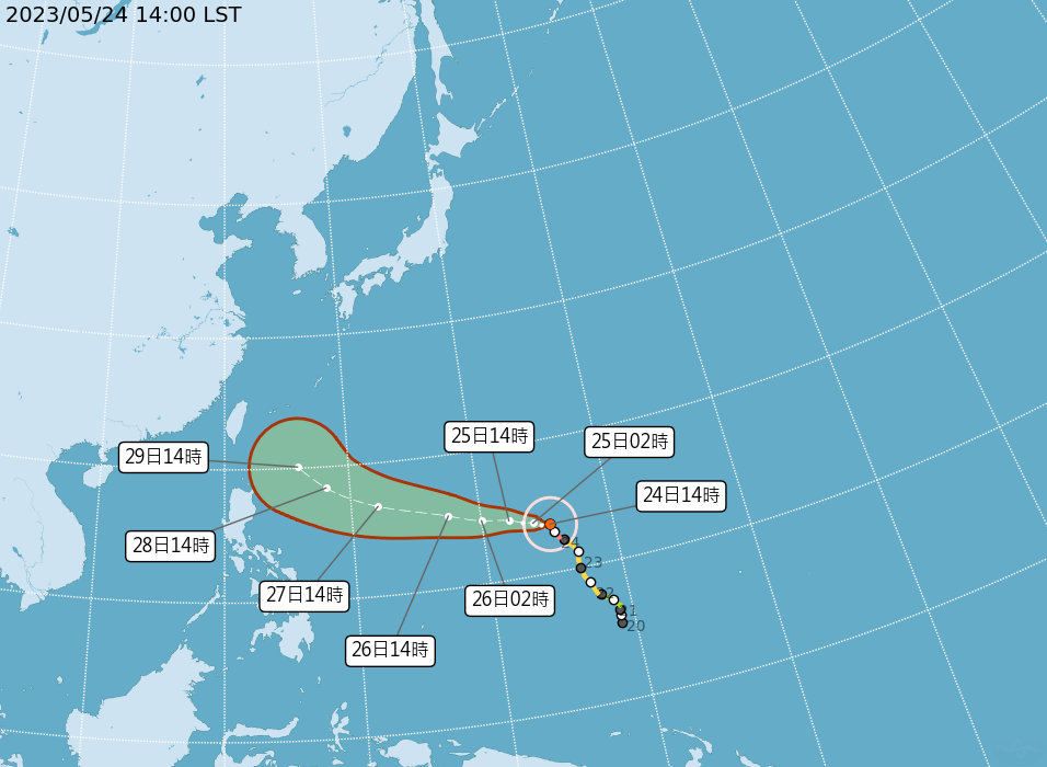 （圖取自中央氣象局網站）