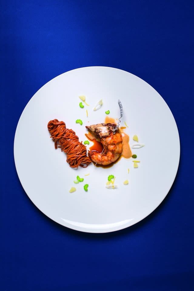 Christophe Dufau's dish for the "Les chefs font leur cinéma" event