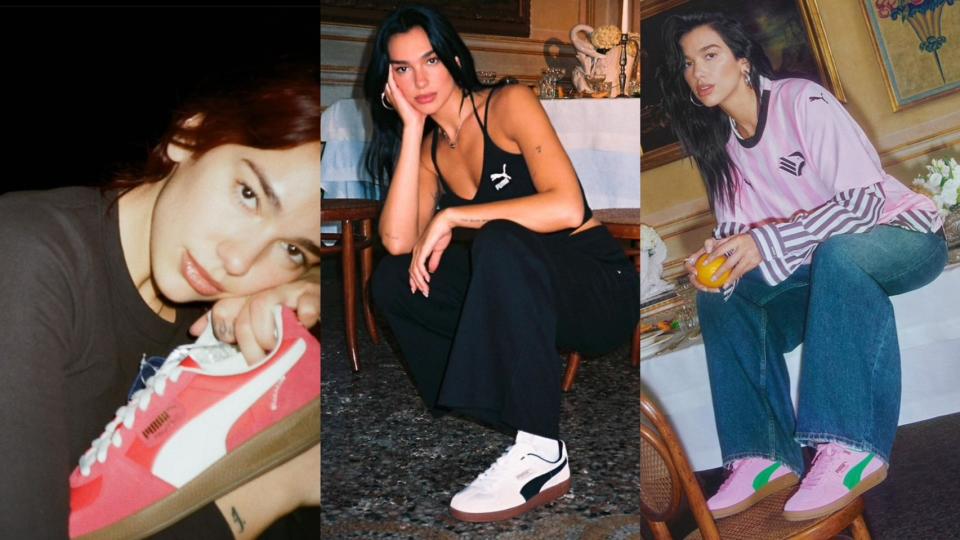  德訓鞋款Palermo，是Dua Lipa練舞時的必備單品。（圖／Instagram @pumasportstyle）