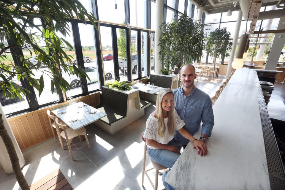 It was 2021 when Natalie and Ton Dennen opened their second restaurant, Bayberry Garden, at 225 Dyer in the Innovation District near the Michael S. Van Leesten Memorial Bridge, the pedestrian span over the Providence River.