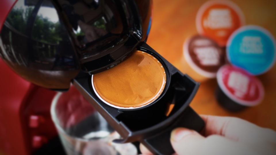 Coffee capsule for home espresso maker machine.