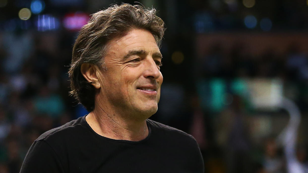 BOSTON, MA - MARCH 31:  Wyc Grousbeck CEO, governor, and co-owner of the Boston Celtics looks on during a game against the Toronto Raptors at TD Garden on March 31, 2018 in Boston, Massachusetts.