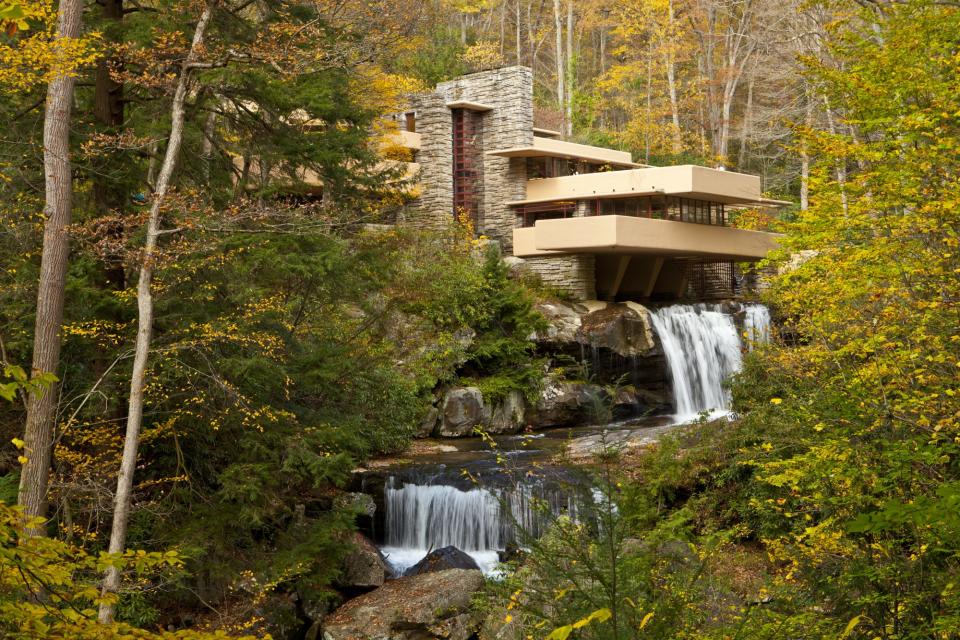 Fallingwater by Frank Lloyd Wright in Mill Run, Pennsylvania