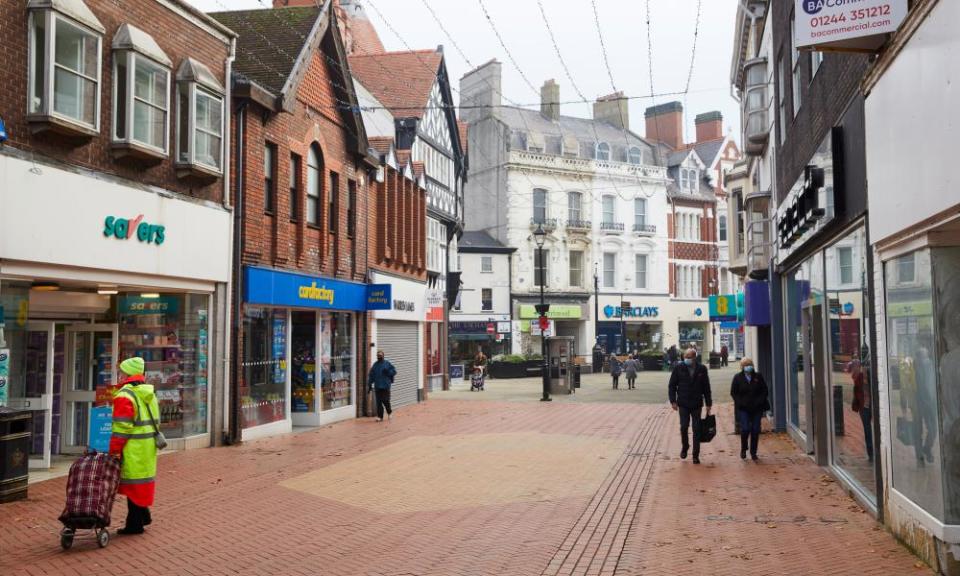 Wrexham town centre.