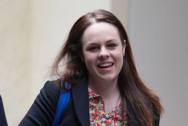 Kate Forbes at the Scottish Parliament in Edinburgh