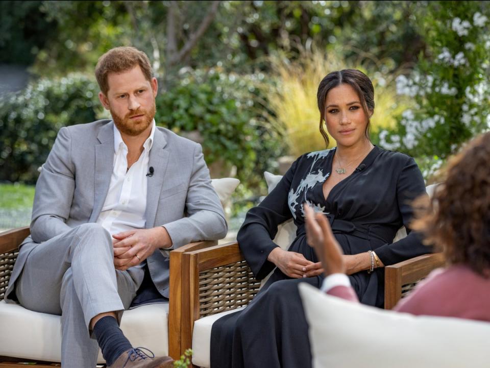 A sitdown interview with Oprah and the Sussexes garnered 17million US viewers (VIA REUTERS)