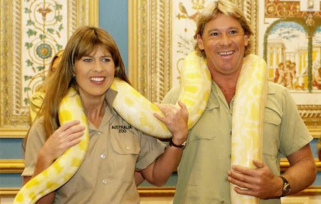 Terri and Steve took on the wildlife world together. Photo: Getty Images