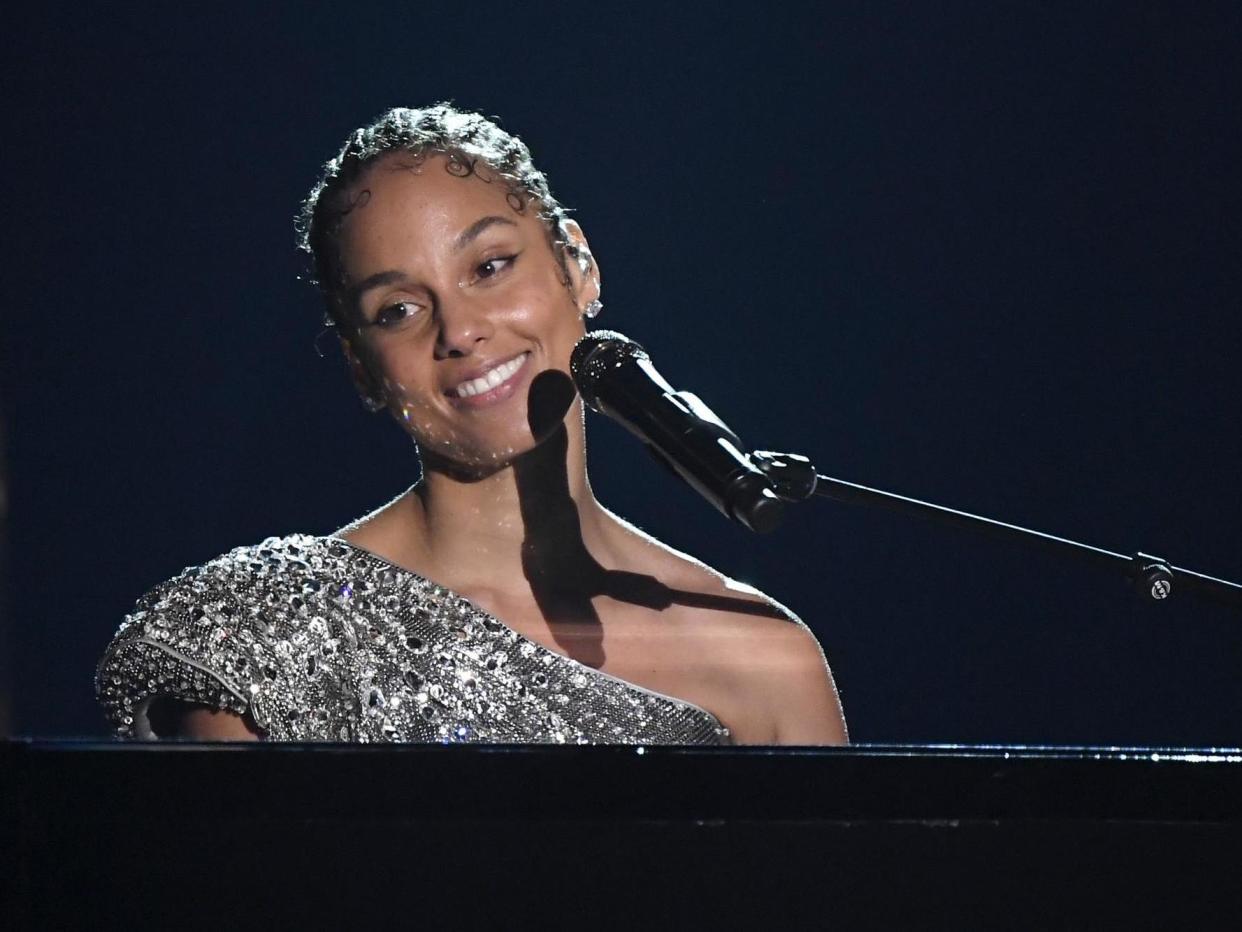 Alicia Keys performs during the 62nd Annual Grammy Awards at Staples Center on 26 January 2020 in Los Angeles, California: Kevork Djansezian/Getty Images