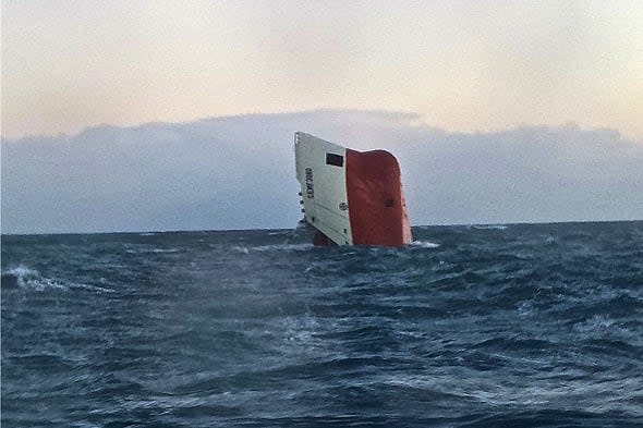 8 missing after ship sinks off Scotland