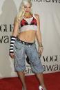 <p> Only Gwen Stefani could pull off this look and she does it so well. There are countless textures at play here but she somehow makes this a cohesive and edgy outfit that will always speak to her 00s statement style. </p>