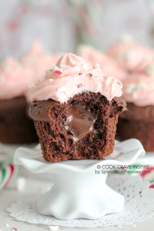 Peppermint Cream Cheese Cupcakes