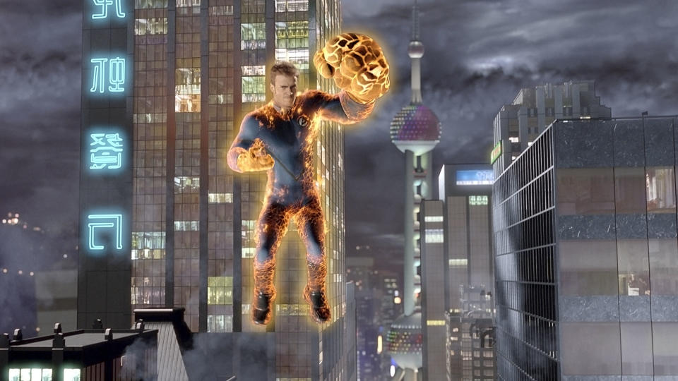 Chris Evans as the Human Torch