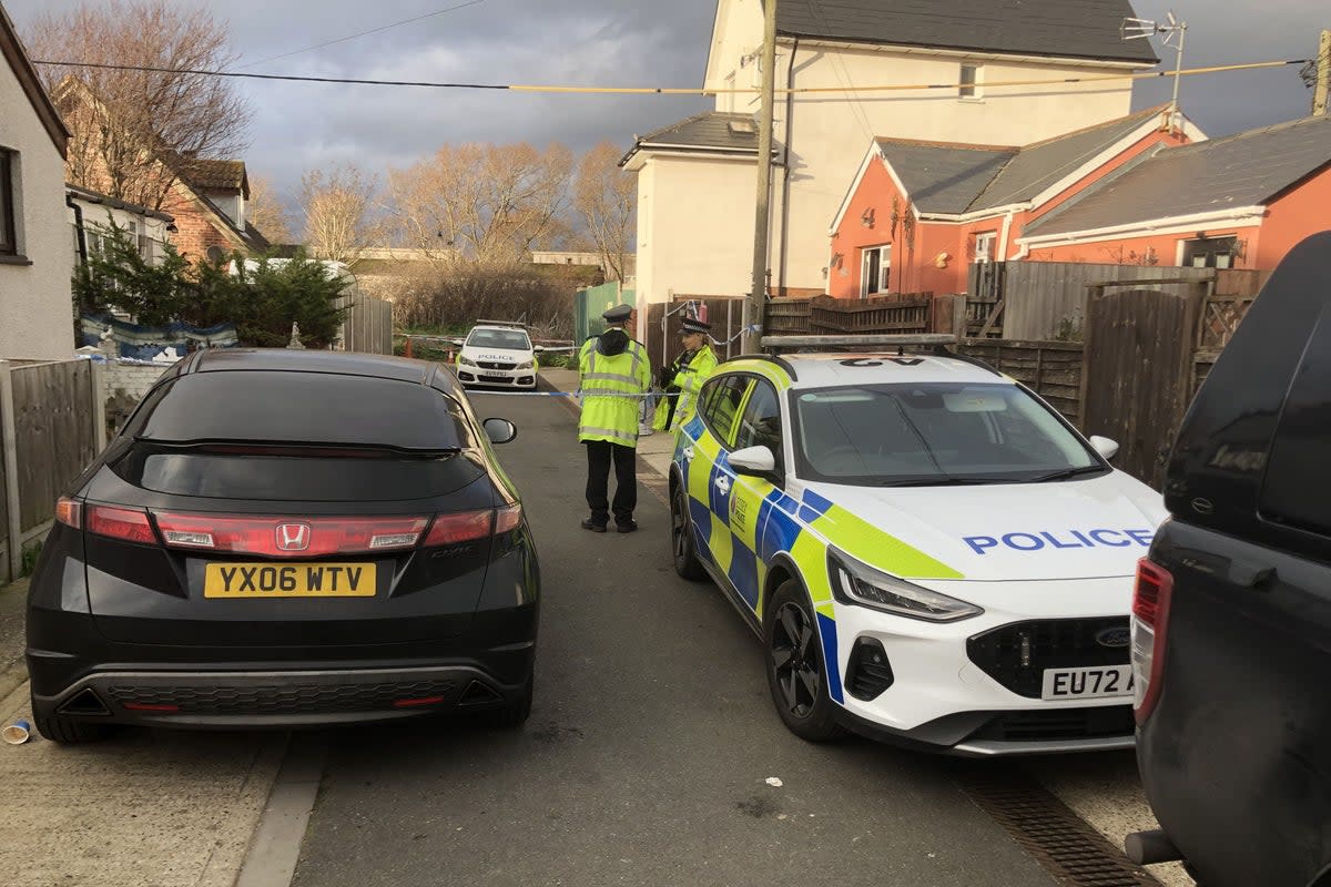 The police cordon in Hillman Avenue (PA Wire)