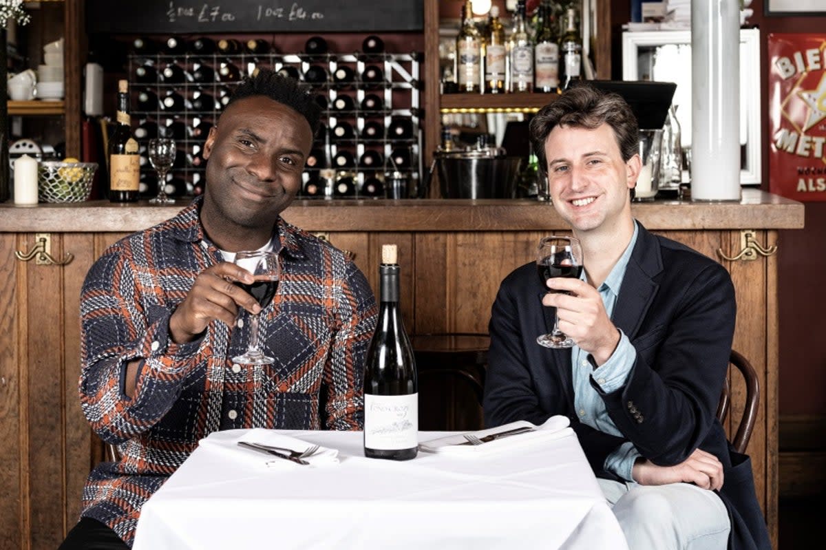 Tough crowd? The Standard’s chief restaurant critic Jimi Famurewa, left, with David Ellis  (Daniel Hambury/Stella Pictures Ltd)