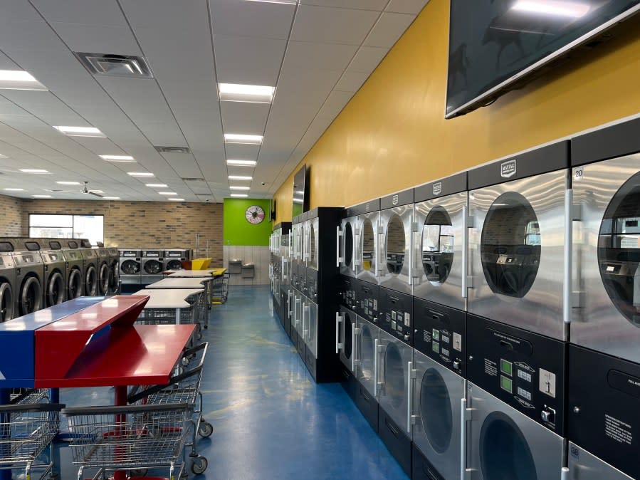 The Duds N Suds Laundromat in Grand Rapids. (March 20, 2024)