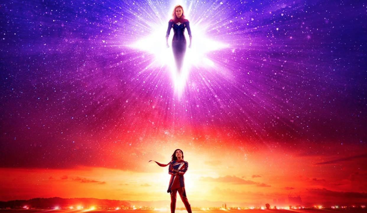  Promotional poster for "The Marvels." 