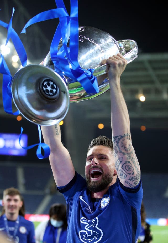 Chelsea have revealed they extended striker Olivier Giroud's stay at Stamford Bridge in April