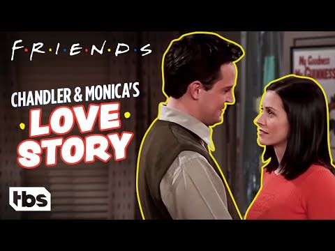 Monica Geller and Chandler Bing from <i>Friends</i>