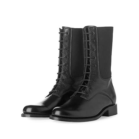 WHYRED black leather gren high boot, $500