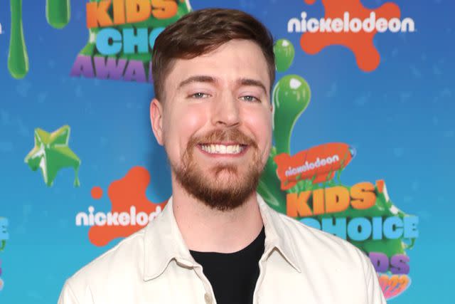 <p>Phillip Faraone/Getty Images for Nickelodeon</p> Jimmy "Mr Beast" Donaldson attends the 2023 Nickelodeon Kids Choice Awards