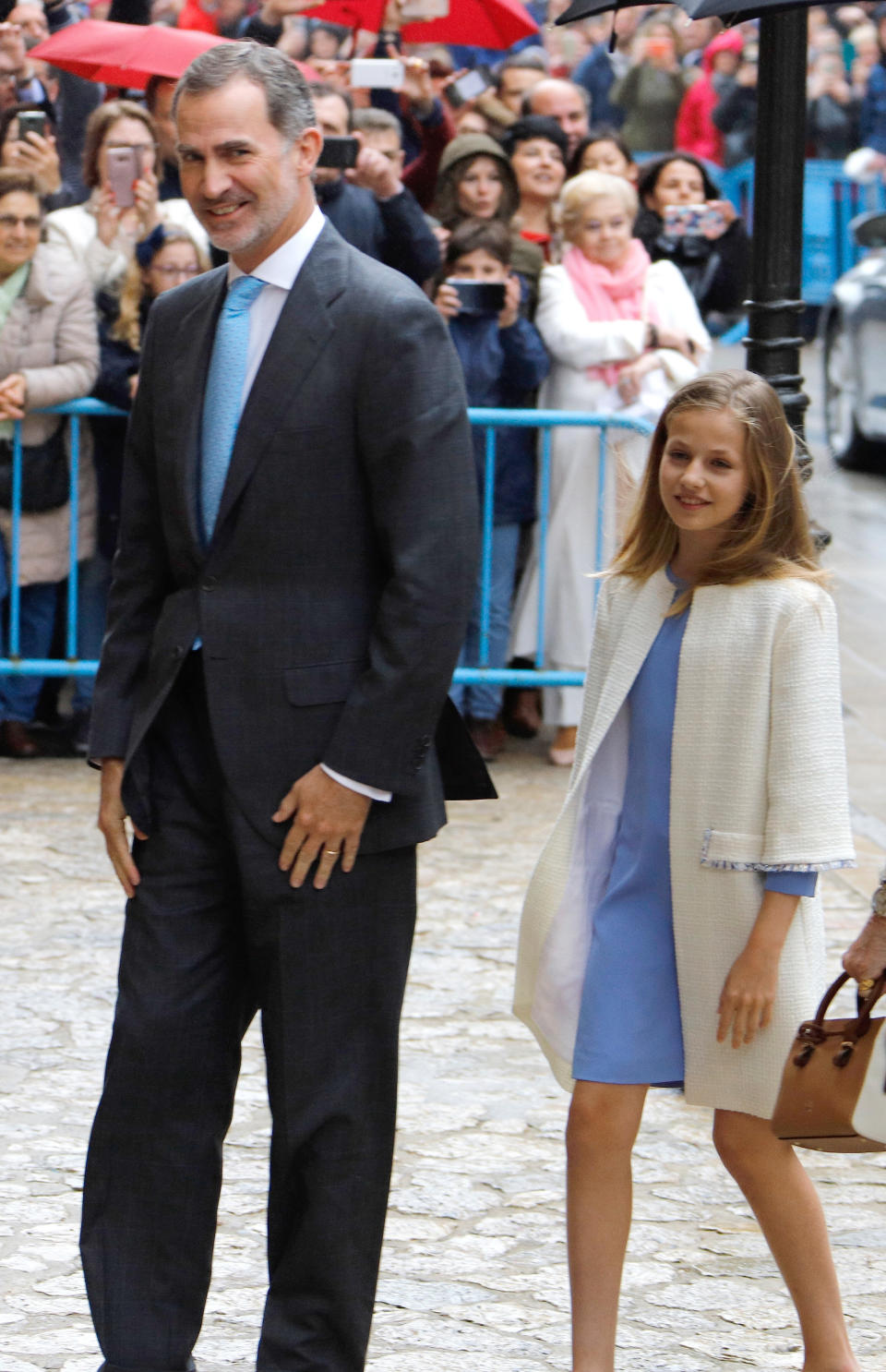 Spanish Royal Family Visits Easter Mass in Mallorca