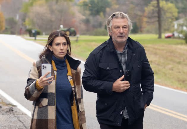 Hilaria and Alec Baldwin in Vermont, speaking after Alec Baldwin accidentally shot and killed cinematographer Halyna Hutchins and wounded director Joel Souza on the set of the film 