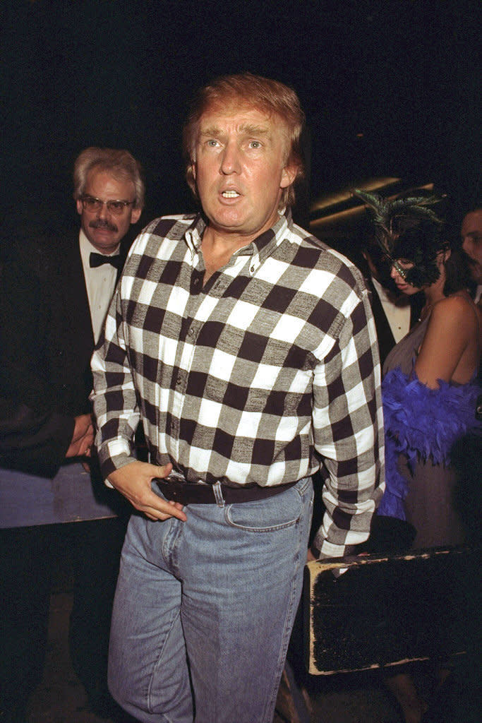 Donald Trump at Naomi Campbell and Kate Moss' Halloween party in New York City.