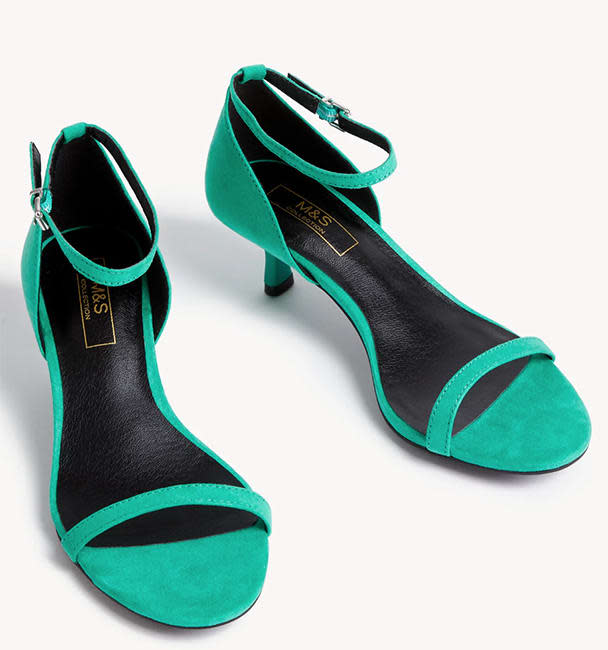 green sandals from marks and spencer