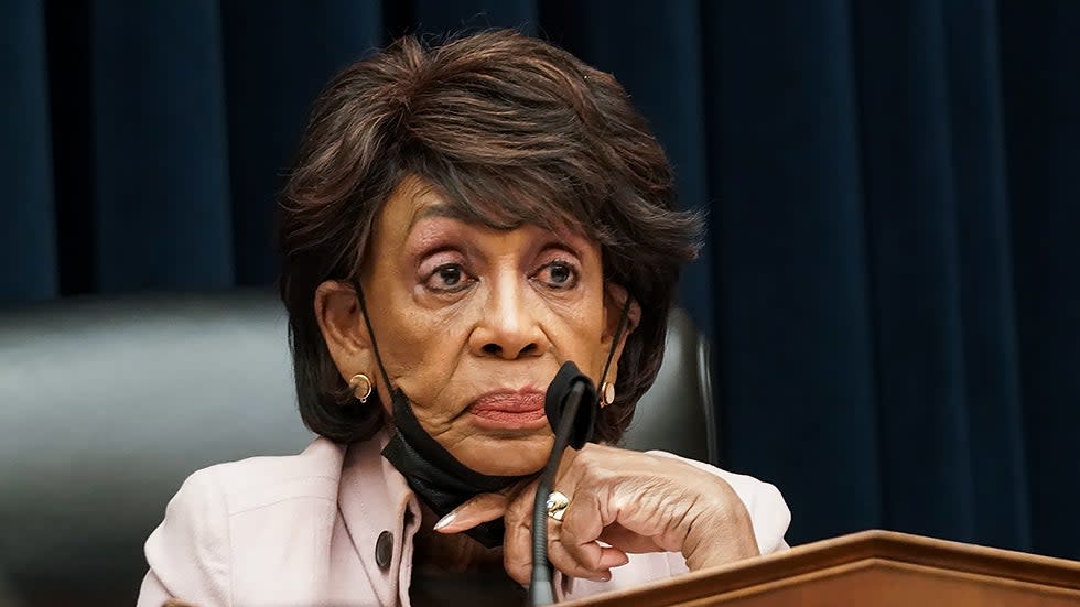 House Financial Services Committee Chairman Maxine Waters (D-Calif.) is seen during a hearing to discuss the Consumer Financial Protection Bureau’s semi-annual report on Wednesday, October 27, 2021.