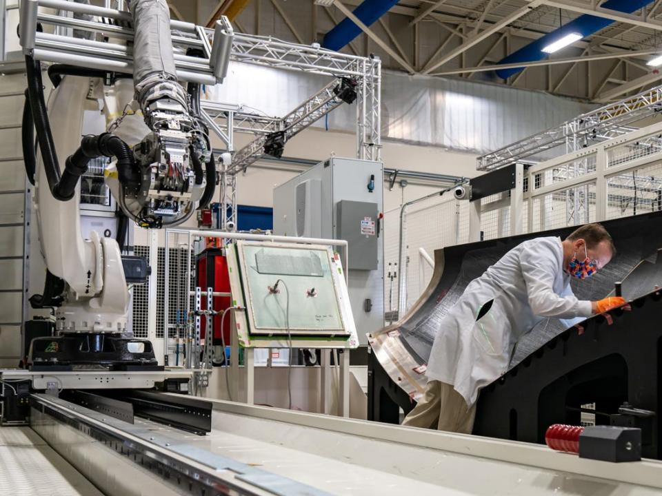 The production process of Joby's eVTOL.