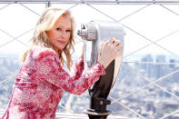 <p>Kathy Hilton takes in the view from The Empire State Building on June 23 in N.Y.C.</p>