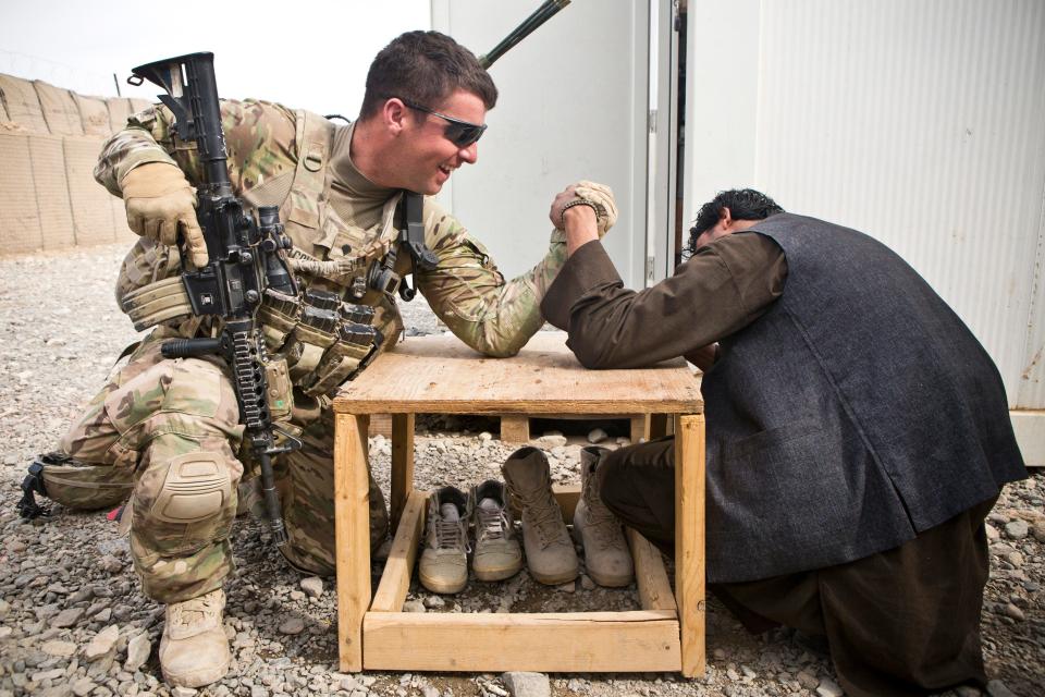 US Army troops soldiers patrols war in Afghanistan