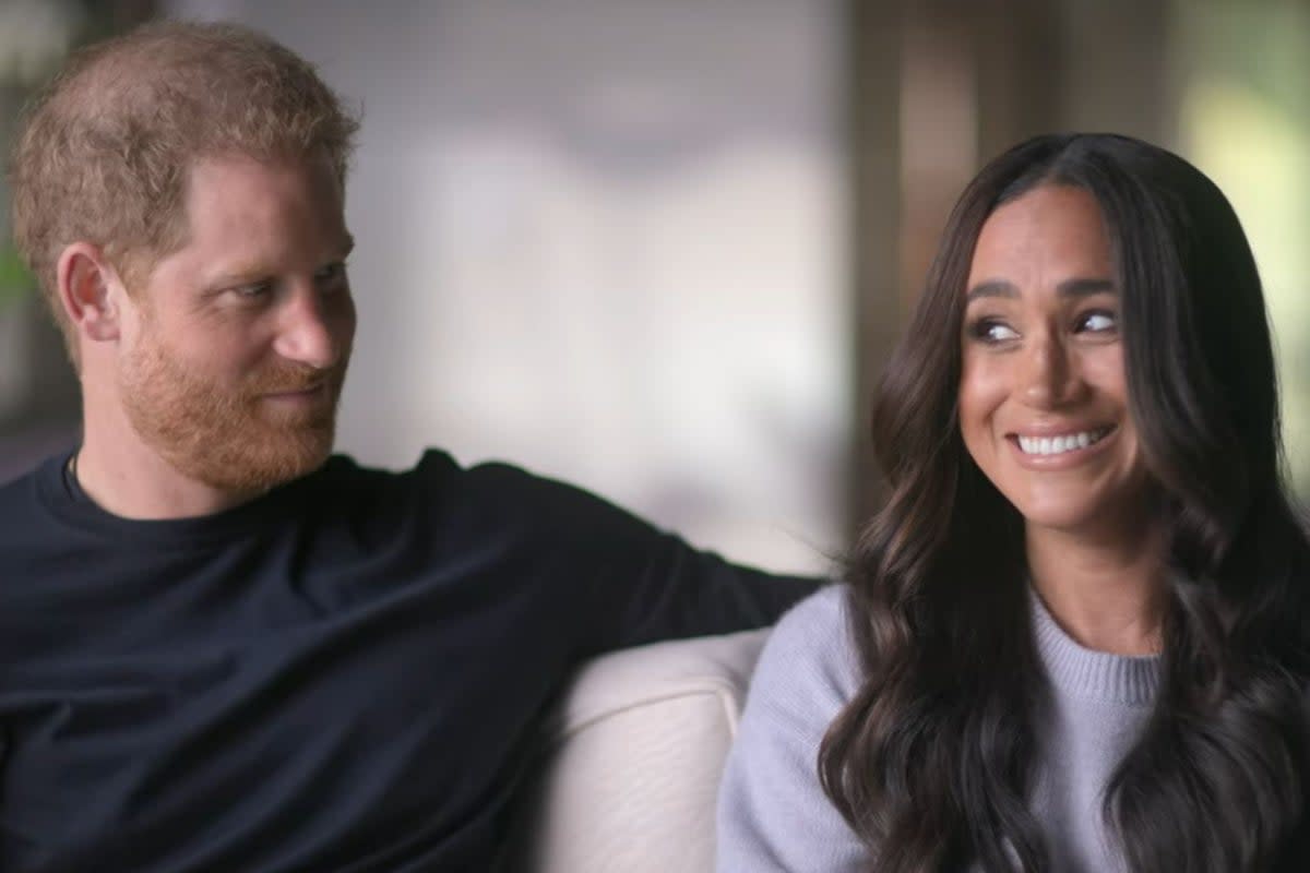 Harry and Meghan have been hit with a backlash after new claims against the Royal Family  (Netflix)