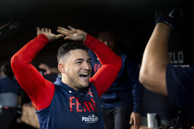 He can't play in October. But the Red Sox wouldn't be here without him