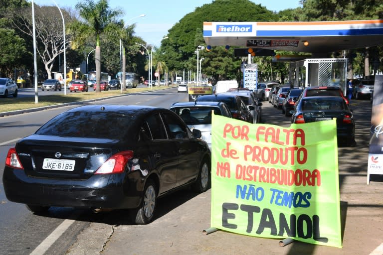 Long lines had formed at gas stations as drivers sought to fill up before supplies ran out