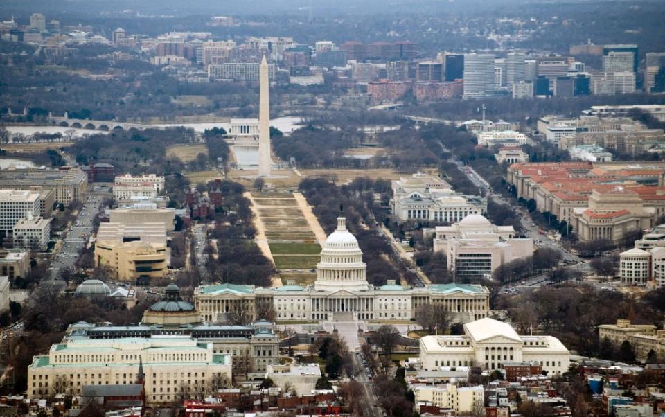 The downtown area of Washington DC (AFP via Getty Images)