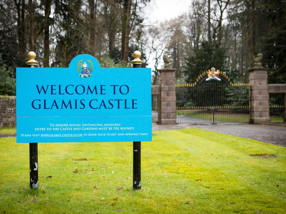 Glamis Castle in Angus, ScotlandPA