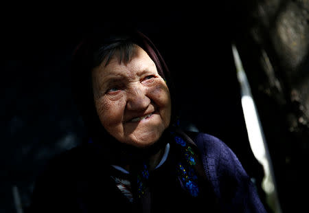 Bosnian Croat Bernarda Turbic, an internally displaced person, poses for a photograph at a reception center Tasovcici where IDPs live, near Capljina, Bosnia and Herzegovina, September 27, 2018. REUTERS/Dado Ruvic