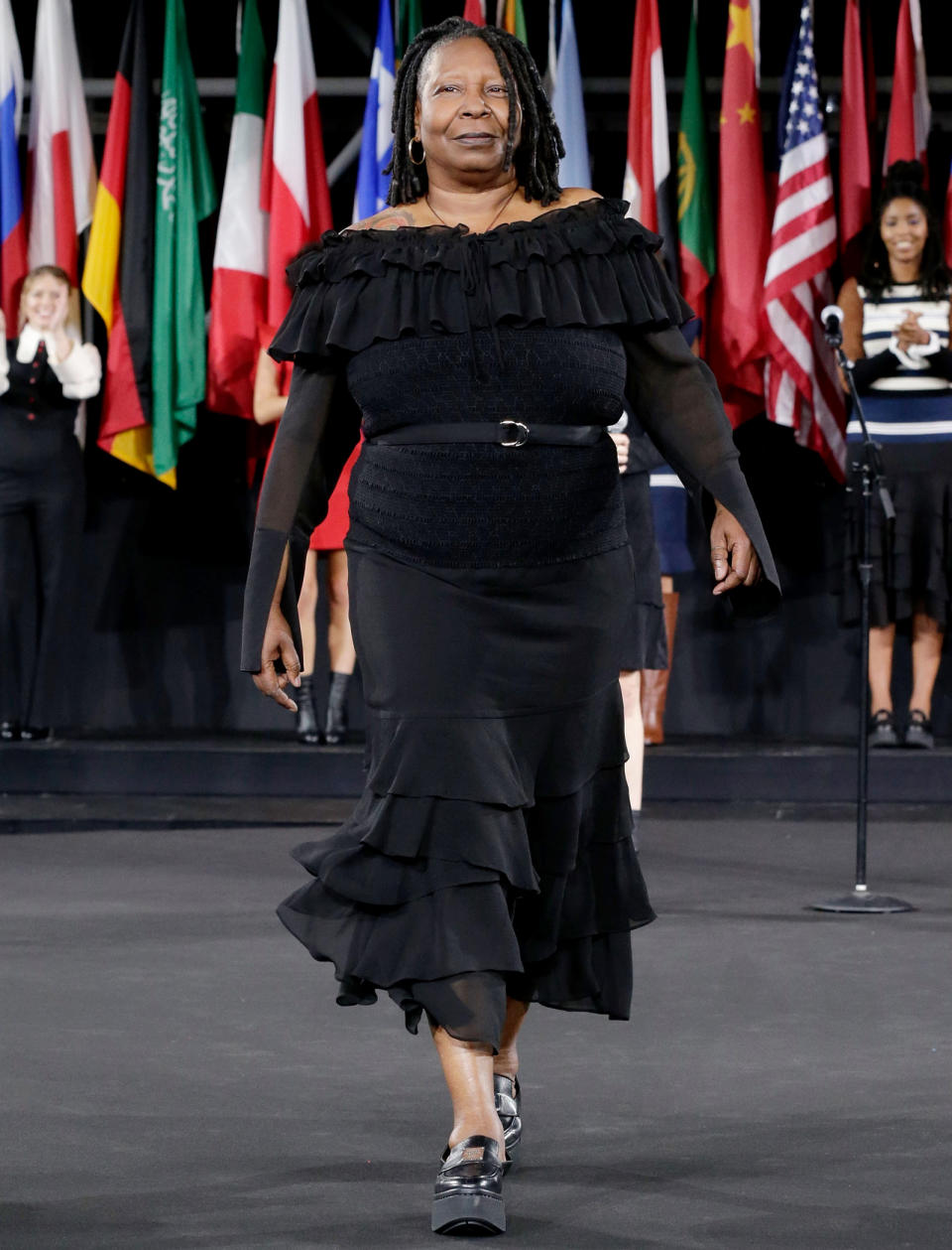 Walking the Opening Ceremony Fashion Show, 2016