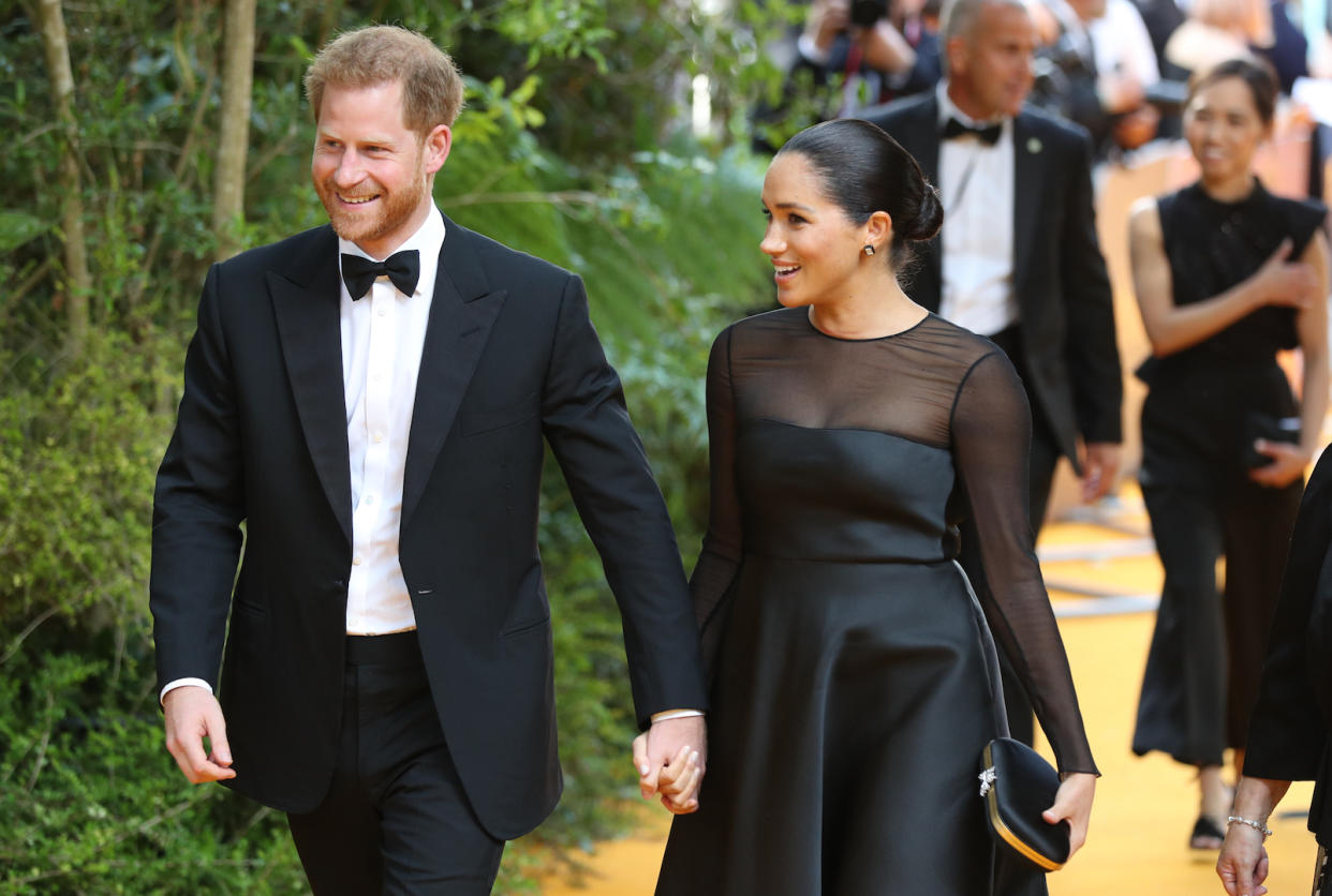 The royal parents enjoyed a night off at the UK premiere of 'The Lion King [Photo: Getty]