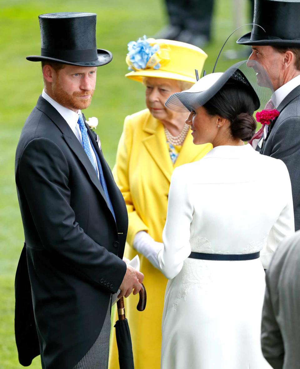 Prince Harry, Duke of Sussex, Meghan, Duchess of Sussex and Queen Elizabeth II